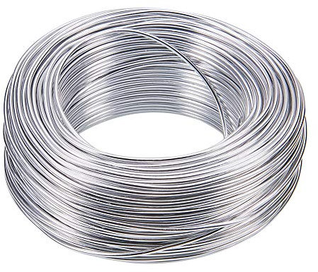 nbeads 1 Rolle 55m 2mm Aluminiumdraht, Silber Aluminium Basteldraht Schmuck Modellierdraht Für Schmuckherstellung Handwerk Modellbau Armaturen und Skulptur