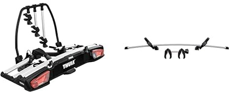 Thule VeloSpace XT Piattaforma Gancio Traino Portabici 3 bici con adattatore per quarta bici