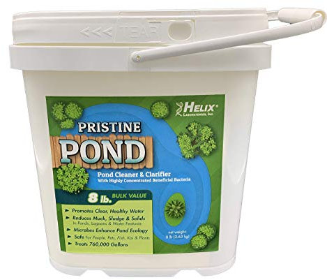 Limpiador y clarificador de estanques – Tratamiento de estanque al aire libre para eliminar el barro y el lodo con bacterias naturales de estanque para agua clara en estanques al aire libre, seguro