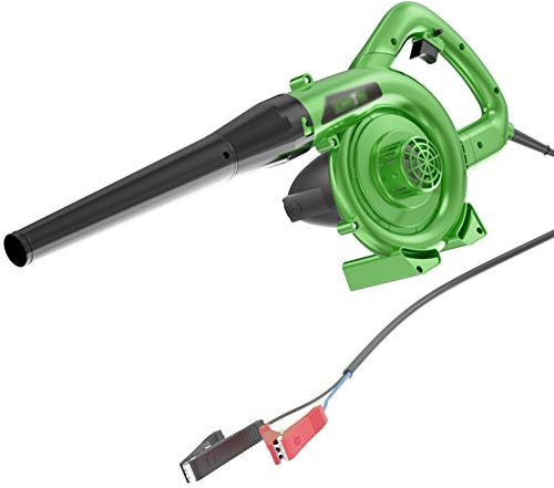 CYY 12V/24V Soplador de Hojas eléctrico con Cable de Mano,Soplador Aspiradora 2 en 1 con Bolsa de Recogida,para Garaje jardín y Patio