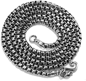 ANAZOZ Halskette Männer Silber 70 cm, Kette für Anhänger Herren Venezianierkette 3mm Breit Silber