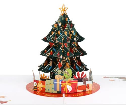 Favour Pop Up® - 3D Weihnachtskarte - ein ausgefallener handgemachter Weihnachtsgruß auch für Gutschein und Geldgeschenke. TM136