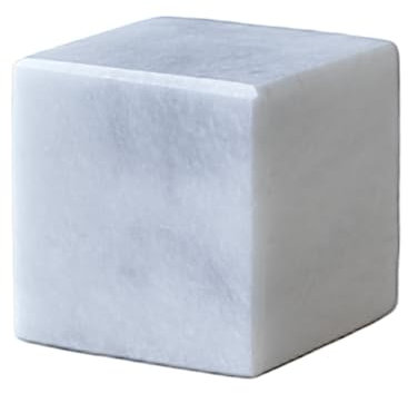 CBAM Cubo Scultura da Tavolo in Marmo Carrara Sculpture Home Decor Marble 5cm
