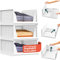 Avilia - Set di 3 Organizer Armadio in Plastica Richiudibili e Impilabili - Cassettiera Salvaspazio da Cucina, Bagno e Camera da Letto, Multiuso e Resistenti