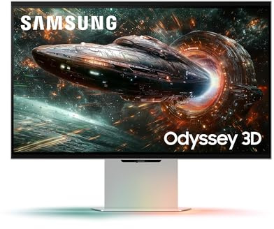 Samsung Odyssey 3D Gaming Monitor G90FX 27 Zoll, Brillenloses 3D-Erlebnis, IPS-Panel, AI 3D, 4K-Auflösung, 3.840 x 2.160 Pixel, FreeSync Premium Pro, G-Sync-kompatibel, 1 ms, 165 Hz, LS27FG904XUXEN
