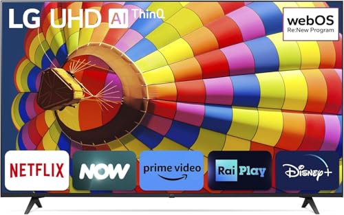 LG 65UT80003LA - TV 65 Pollici Smart TV 4K DVB-T2 HEVC Wi-Fi Classe energetica F