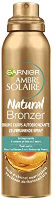 Garnier Ambre Solaire, Natural Bronzer, Brume Bronzante, Corps, 150 mL