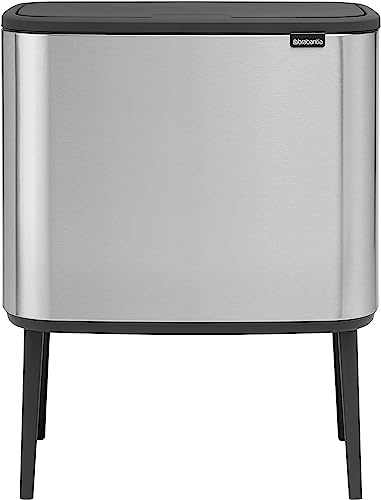 Brabantia 316227 BO Touch Bin 11 Plus 23LAbfalleimer,Edelstahl,MattStahlFingerabdruckProof,23Liter, Matt Stahl Fingerabdruck Proof, 11 + 23 Liter