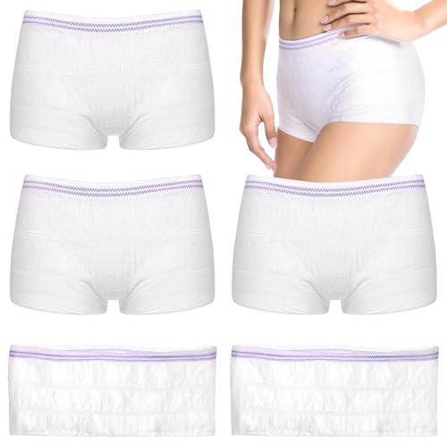6pcs Net Pants for Incontinence Pads, Fix Reusable Net Knickers -Large Washable High Density Mesh Pants Breathable Incontinence Pads Briefs for Women, Men for Daily Use, Travel(Random Color)