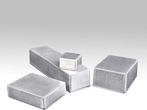 Scatola di Recinzione in Alluminio Pressofuso, Scatola Derivazione IP54 Impermeabile per Progetti Elettronici, per Alimentazione Esterna/Esterno, Argento, 100x50x26mm