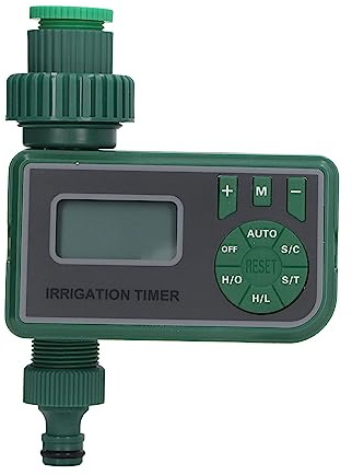 Smart Bevattningstimer, Programmerbar Automatisk Sprinklertimer för 3/4-tums Kranar, Timer för Utomhusvattenslang med LCD-skärm för Trädgårdsgräsmatta, Vattningstimerkontroll