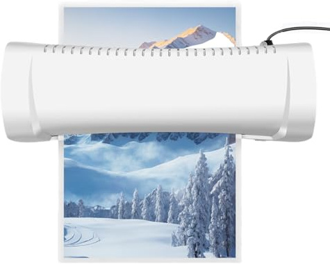 VickyHome Laminator, 200W Laminator Machine A4 A5 A6 Laminating Machine with Hot and Cold Function, Abs Lever, 14inch No Bubbles Thermal Laminator for Home Office School