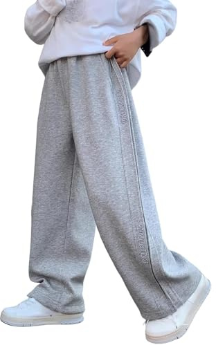 Pantalon de jogging sportif pour garçon - Coupe large - Confortable - Taille élastique - Coupe ample - Activités d'automne pour enfants et adolescents#3f18
