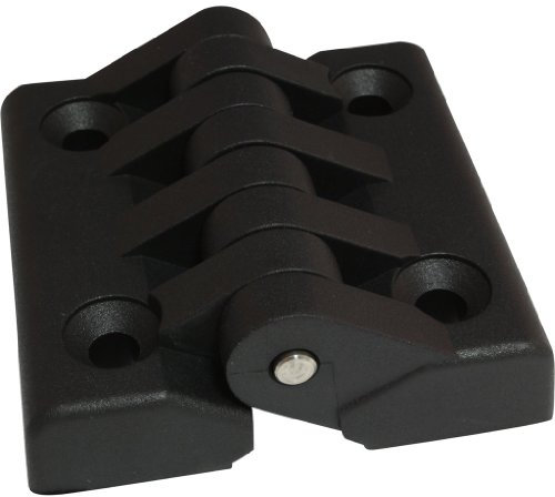 Charnière à visser pour charges lourdes avec matériaux industriels en plastique polyamide polyamide renforcé fibre de verre 65 x 64 mm 180°