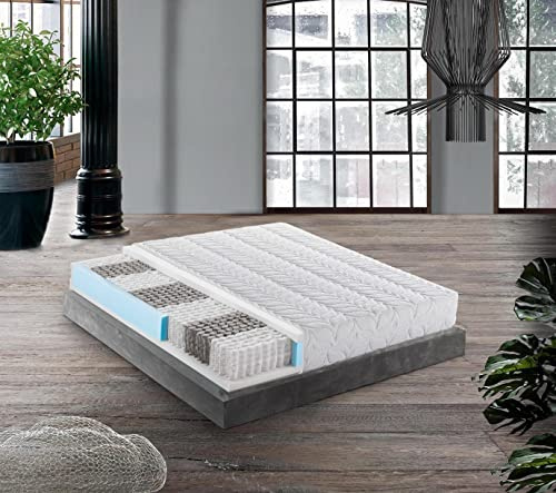 Mentor - Materasso Molle Med H3 MATRIMONIALE 160x200 Morfeo MED 1.1 DISP. MEDICO DETRAIBILE H21 a nove zone di portanza differenziata, sfoderabile e lavabile.