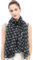 Lina & Lily Damen Schal Tuch mit Elefanten (Schwarz)