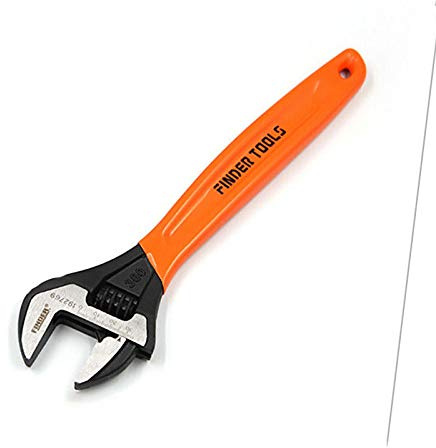 BE-TOOL Verstellbarer Schraubenschlüssel, 300 mm, weicher Griff, breiter Maulschlüssel mit Backenbreite 60 mm (1 Stück)