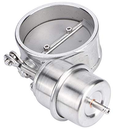 Valvola di controllo dello scarico dell'attuatore a vuoto stile chiuso universale 63 mm / 2,5 pollici Acciaio inossidabile argento, di emissione,Valvola dell'aria di bypass