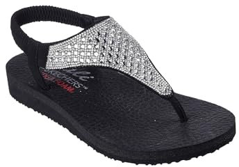 Skechers Damen Meditation Rockstar, Schwarz, 37 EU