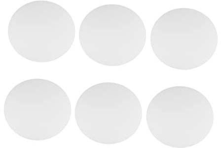 KONTONTY 6 Stück 30 cm runde Künstler-Leinwände Zeichenbretter für Ölfarben Kunstmalbretter runde für Öl- Acryl- und Temperafarben