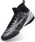 DimaiGlobal Fußballschuhe Herren High Top Kunstrasen Hallen Fußballschuhe Professionelle Fussballschuhe Jugendliche Athletics Trainingsschuhe Outdoor Sportschuhe Fußball Stiefel43EU Schwarz-TF