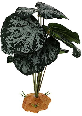 HAPINARY Künstliche Tropische Pflanze Für Terrarium Dekoration Reptilienbeckenornament Kunstpflanze Modell