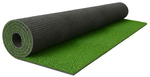 Internethandel Pfordt Tuft Kunstrasen 100x400 cm Grün, Rasenteppich, Outdoor Teppich wetterfest und pflegeleicht für Balkon, Terrasse und Garten