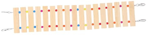 DIYEAH Escalera de Madera para Gallinero Columpio para Pollos Juguetes de Percha Tamaño Mediano Colores Mixtos para Aves de Corral Mascotas Aves Domésticas