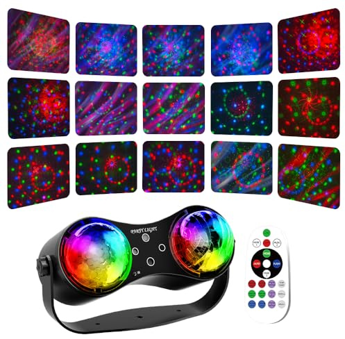Mslitely Disco Party Light: proyector estroboscópico con luces LED, luz de escenario para DJ, diseñado para fiestas, bares, escenarios, momentos destacados, KTV y otras actividades.