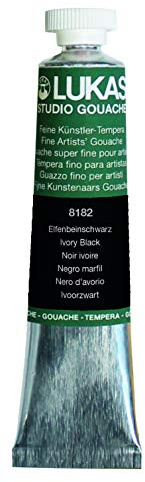 LUKAS STUDIO GOUACHE 20 ml – Gouache artista in qualità premium – Tonalità nero avorio