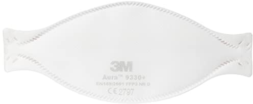 3M 9330+ 8000 Serie wartungsfrei kelchförmige Dust/Mist Respirator Masken, Pack of 20