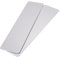 Juego de 2 placas de empuje de aluminio satinado de 12 pulgadas