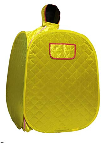 KOVFBRO Household Sauna Steam Box Sweat Stream Room Khan One Person Folding Sauna Tent Golden