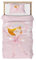 DJDEA Parure de Lit 90x190 Enfant Fille Rose - Housse de Couette 1 Personne avec 1 Taie d'oreiller 40x60 avec Fermeture à glissière - Housse de Couette 1 Personne en Microfibre