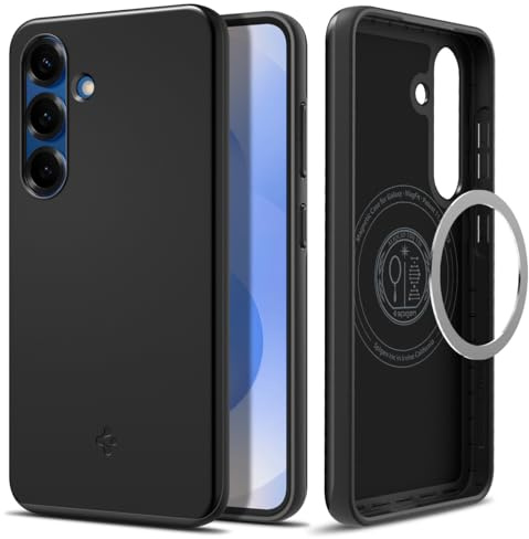 Spigen Thin Fit MagFit Case for Samsung Galaxy S25, Compatible with MagSafe Accessories - Black