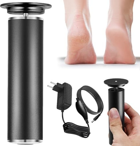 Hornhautentferner Elektrisch - Stark Hornhaut Entferner Gerät Pediküre Set Fußpflege mit 59 Ersatz Schleifkissen, Profi Elektrischer Hornhauthobel Fussraspler für Fuße, Foot Callus Remover