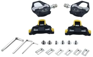 Gorise Rennradpedale, leichte Klickpedale für Fahrräder mit Cleats-Set, kompatibel mit SPD-SL-System
