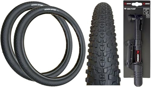 Kenda APTOR 27.5 x 2.10 BLACK Mountain Bike TYRES K-1153 (52-584) (PACK OF 2) + MINI PUMP