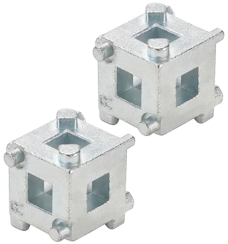 Greluma 2 Piezas Herramienta de compresión pinza de freno,herramienta para pistón de freno de disco trasero automóvil,Herramienta para cubo de retroceso de pinza de pistón de freno de disco de 3/8