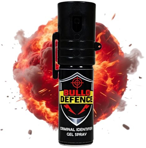 Spray anti-aggressione Tascabile e Pronto all’Uso, 100% Legale – Getto Potenziato fino a 3 Metri, Sicurezza per Donne, Jogging, Escursioni e Viaggi – Spray Identificativo Difesa Personale