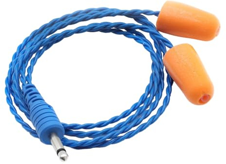 BUBEFSKD Écouteurs en Mousse Radio pour Moule d'oreille Haut-parleurs De Course Mono À Réduction Bruit Course Automobile Prise 3.5mm Mono Longueur 53 Cm