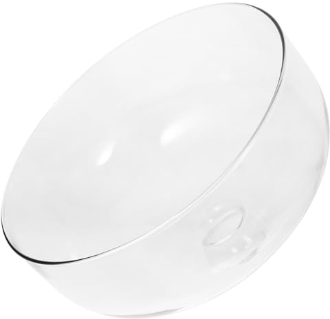 TOYANDONA Tapa Antisalpicaduras de Cristal para Microondas 26 CM de Diámetro y 175 CM de Alto Cubierta Transparente Resistente al Calor para Cocina en Hogar Oficina y Escuela