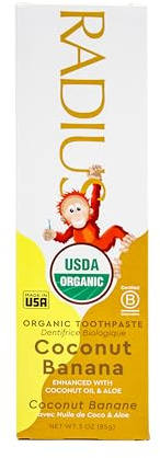 RADIUS USDA Organic Gel Toothpaste Clove Cardamom, 116 g