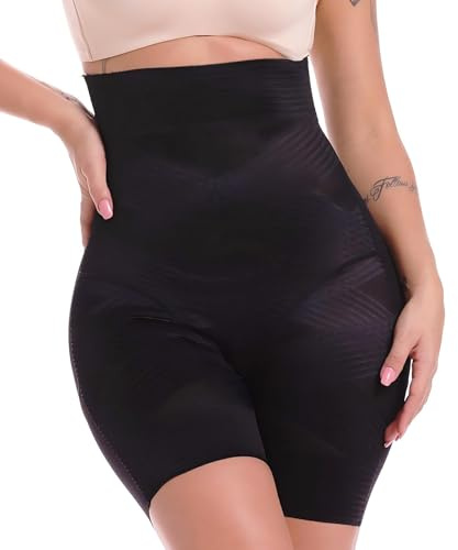 SLIMBELLE Dam formande bodysuit, mage, formande, hög midja, formande kroppsbyxor, sömlösa, starkt formande formande formande kläder, midjeformare, formning, kalsonger, trosor, med ben, kroppsformare