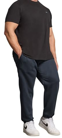 BadRhino Big & Tall Blue Premium Cuffed Joggers - Men's - Plus Size Curve