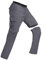 BondiTrekk Outdoor Wanderhose für Herren Zip-Off-Wanderhose-Abnehmbar-Trekkinghose, Atmungsaktiv Outdoorhose Arbeit Hosen Schnell Trockend Sommer Funktionshose Mit 6 Taschen Grau L