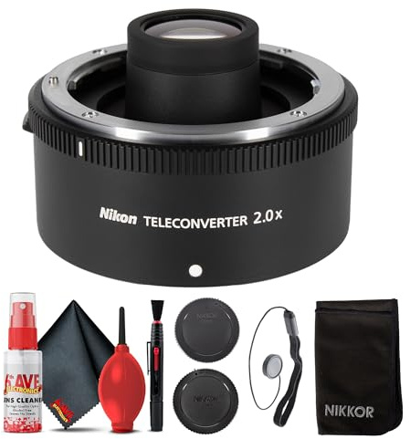 Nikon Z Teleconverter TC-2x, Z-Mount 2.0X Magnification, Autofocus, VR & Metering Support, Weather-Sealed Optical Extender Bundle with Cleaning Kit