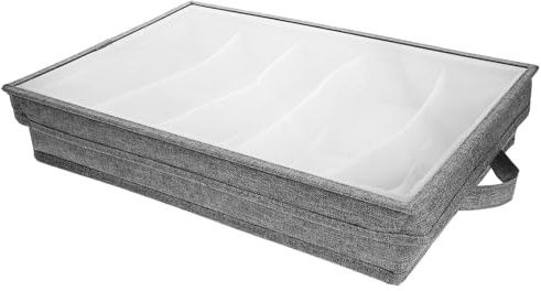 LIFKICH Organizer Portaposate Coperchio e Manici, Valigetta Porta Posate Pieghevole e Staccabile, Contenitore Multiuso per Cucina e Nic