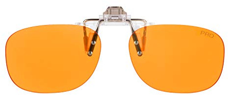 PRiSMA - 99% Blaulichtfilter Brillenaufstecker CLiP-ON PRO99 - Damen und Herren - für Arbeit PC und TV - Augenanstrengung reduzieren - besser schlafen