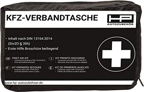 HP Autozubehör Accessoire pour Voiture 10030 Trousse de Secours DIN 13164 – Noir 2014